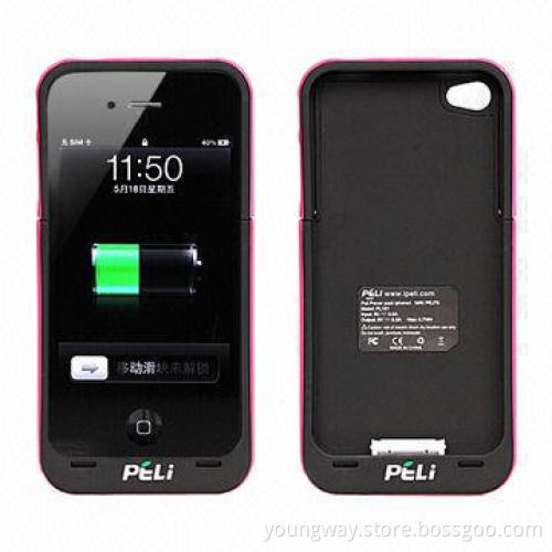 1,700mAh Power Pack Cases for iPhone 4/4S, Different Colors are Available